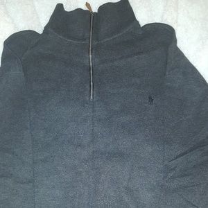 Mens Tall XXL Polo Sweater with Zipper
